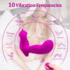 10 Vibration Modes Vibration Panty Vibrator for Women Waterproof Smooth Silicone Stimulator USB Rechargeable Portable Electric Dual Motor Silent Under