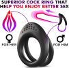 Cock Ring for Men Erection Enhancing Stay Harder Strechy Penis Ring with Triple Penis Rings Personal Cockrings Male Adult Sex Toys for Men Couples Ple