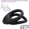 Cock Ring for Men Erection Enhancing Stay Harder Strechy Penis Ring with Triple Penis Rings Personal Cockrings Male Adult Sex Toys for Men Couples Ple